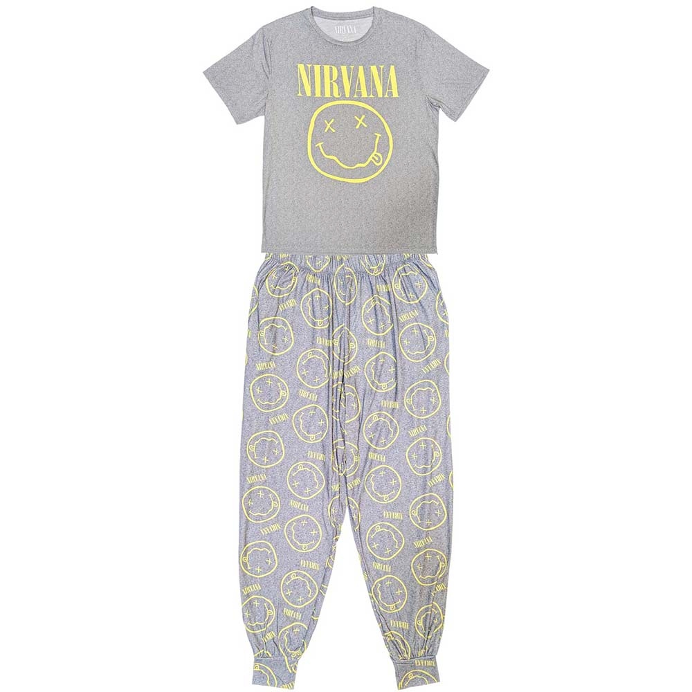 Nirvana - Yellow Smile Pyjama - Gris